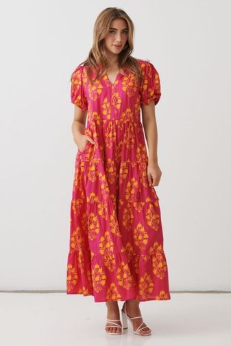 HF2840 floral block maxi dress holmes_fallon princess bazaar