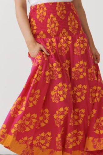 HF2842 floral block dress_skirt holmes_fallon princess bazaar
