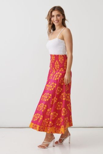 HF2842 floral block dress_skirt holmes_fallon princess bazaar