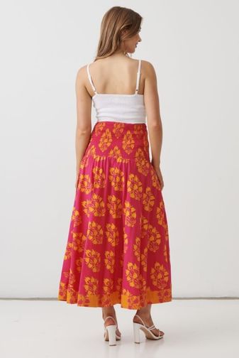 HF2842 floral block dress_skirt holmes_fallon princess bazaar