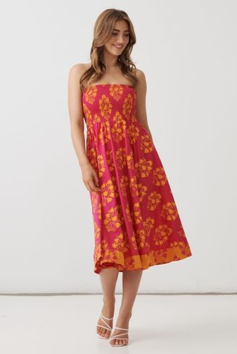 HF2842 floral block dress_skirt holmes_fallon princess bazaar