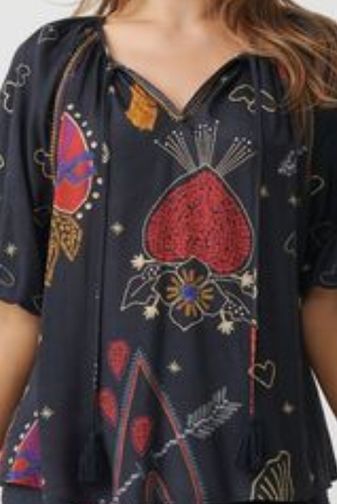 HF2849 Mystic hearts blouse holmes_fallon princess bazaar