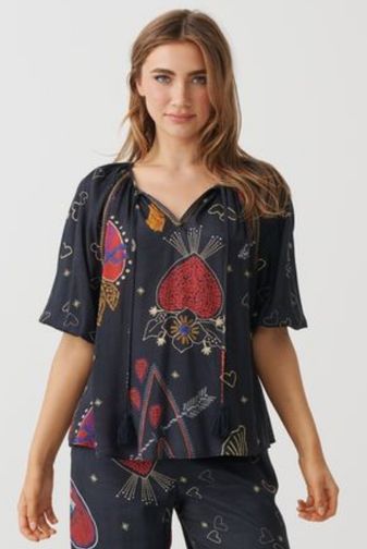 HF2849 Mystic hearts blouse holmes_fallon princess bazaar