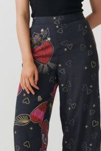 HF2853 Mystic heart print pant holmes_fallon princess bazaar