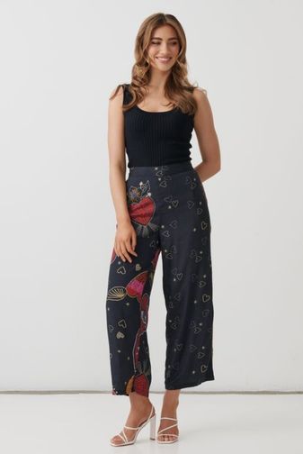 HF2853 Mystic heart print pant holmes_fallon princess bazaar