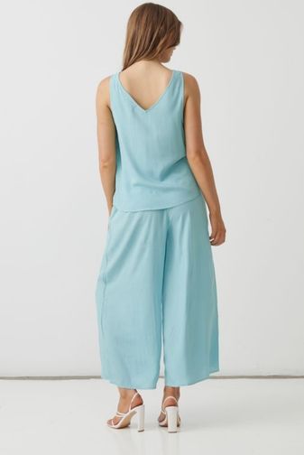 HF2886 light blue Swing V neck tank top holmes_Fallon Princess Bazaar