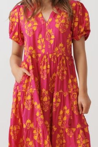 HF2840 floral block maxi dress holmes_fallon princess bazaar