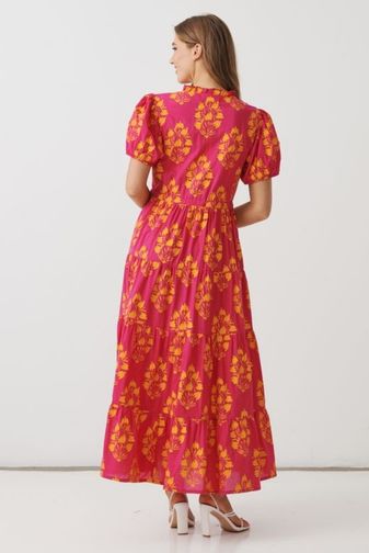 HF2840 floral block maxi dress holmes_fallon princess bazaar