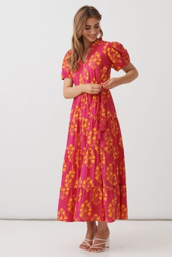 HF2840 floral block maxi dress holmes_fallon princess bazaar
