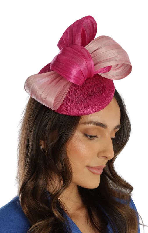 Heather fascinator hot pink morgan_taylor princessbazaar
