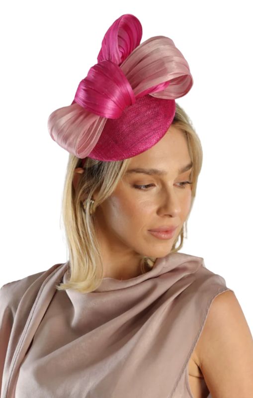 Heather fascinator hot pink morgan_taylor princessbazaar