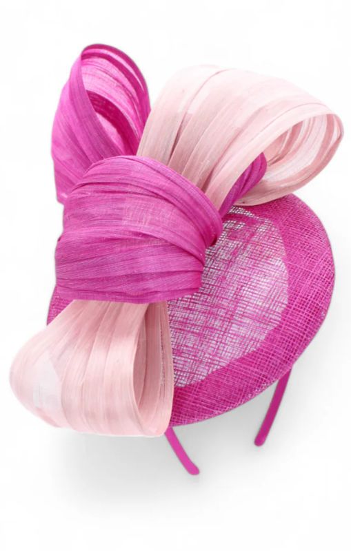 Heather fascinator hot pink morgan_taylor princessbazaar