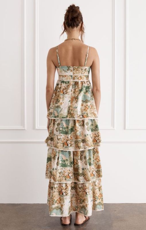 Heaven - Sofia Maxi Dress - Mosaic - HP25012MO - last one