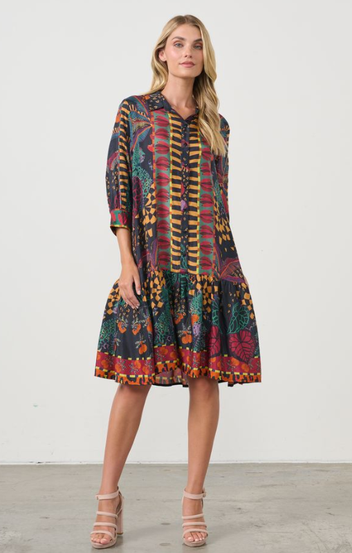 Holmes_Fallon-TropicalPrintDropWaistDress-Blackprincessbazaar1