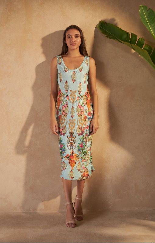 inoa silk dress Inoa Silk Gaia Maxi Dress