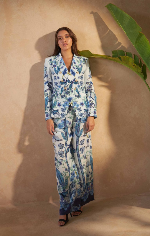 Inoa - Larch Trousers Flowers Blu