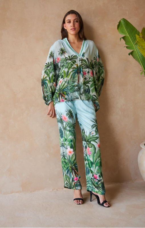 Inoa - Nicole Pant Palm Green