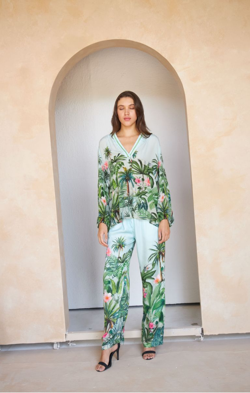 Inoa - Nicole Pant Palm Green