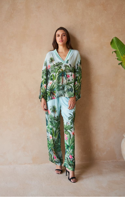 Inoa - Nicole Pant Palm Green