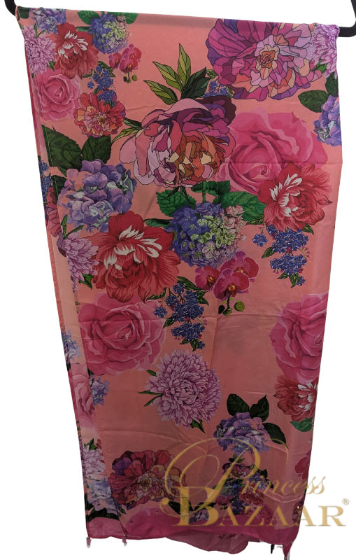 Inoa Cactus Scarf- Rose Red Pink
