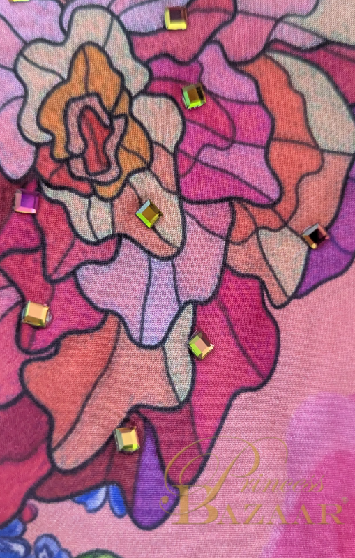 Inoa Cactus Scarf- Rose Red Pink