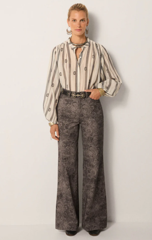 Iris pant cool grey eden paisley maison hotel princess bazaar