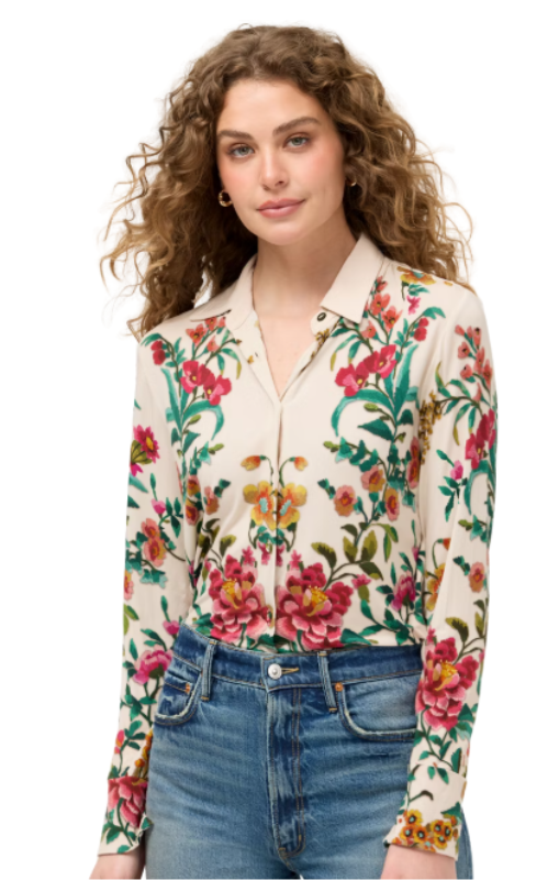 Janie favourite button front shirt miraze johnny was princess bazaar