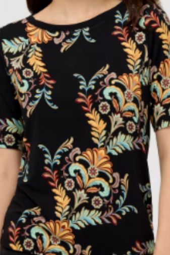 Johnny Was - Janie Favorite short sleeve T - Solana Scarf