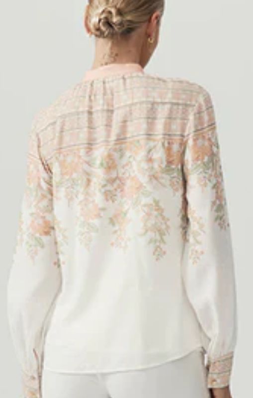 MOS - Joanna Blouse - Floral Border