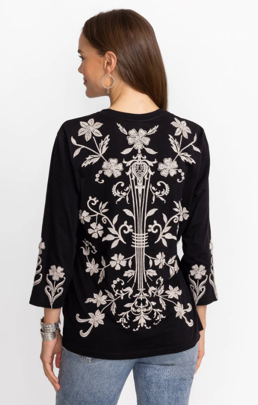 JohnnyWas-34SleeveCrew-NeckTee-Black-Talithiaprincessbazaar1