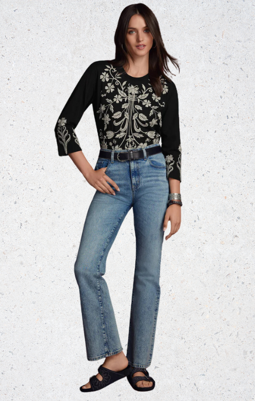 JohnnyWas-34SleeveCrew-NeckTee-Black-Talithiaprincessbazaar1