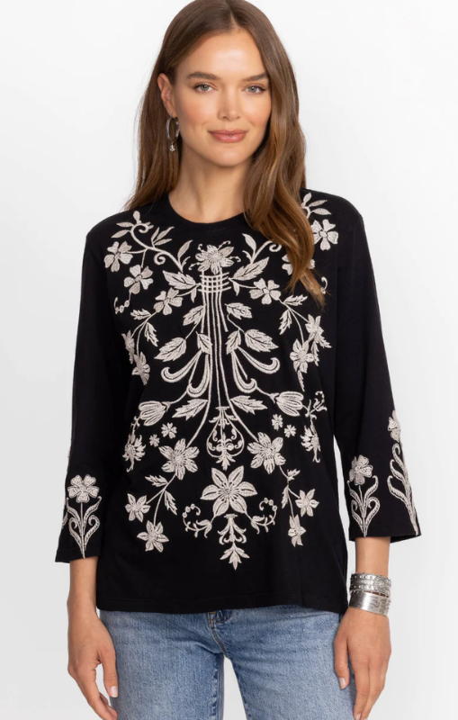 JohnnyWas-34SleeveCrew-NeckTee-Black-Talithiaprincessbazaar1