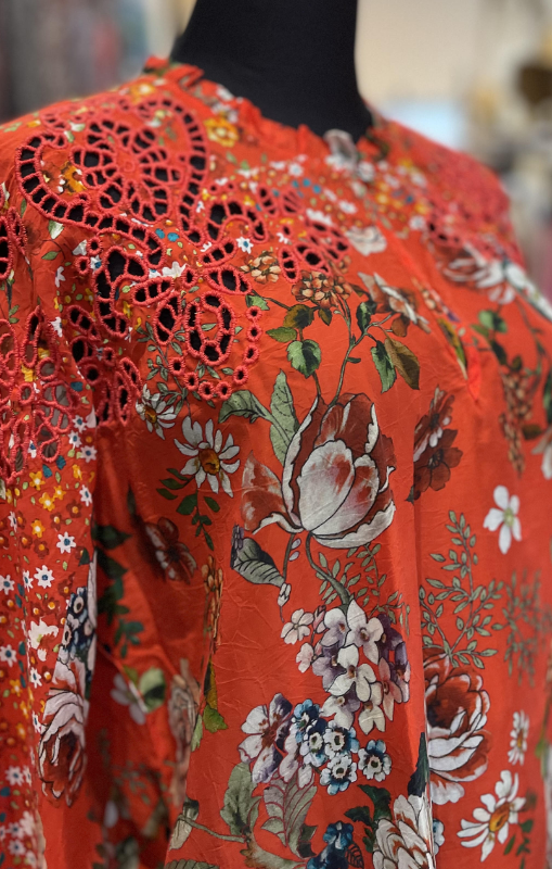 Johnny Was - Neeka Tunic - Attar - Firey Print