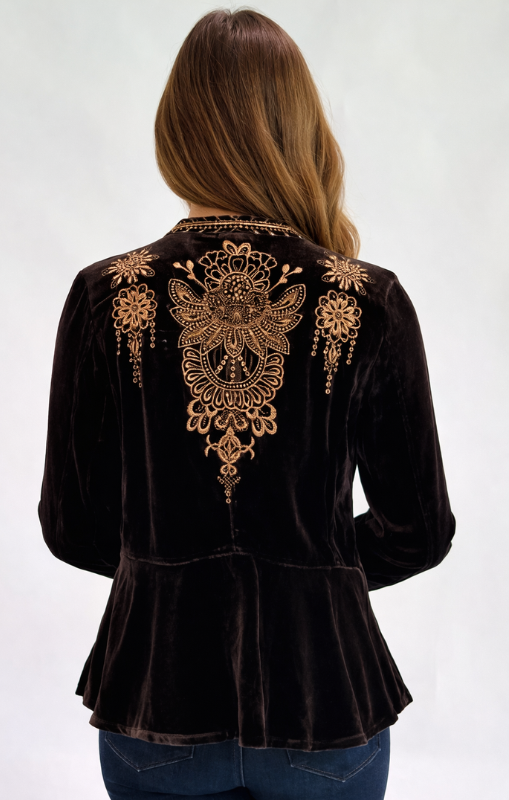 JohnnyWas-VelvetPeplumJacket-Marik-ChocolatePRINCESSBAZAAR1
