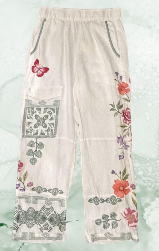 Johnny Was - Wide Leg Cargo Pant - Dacie - White