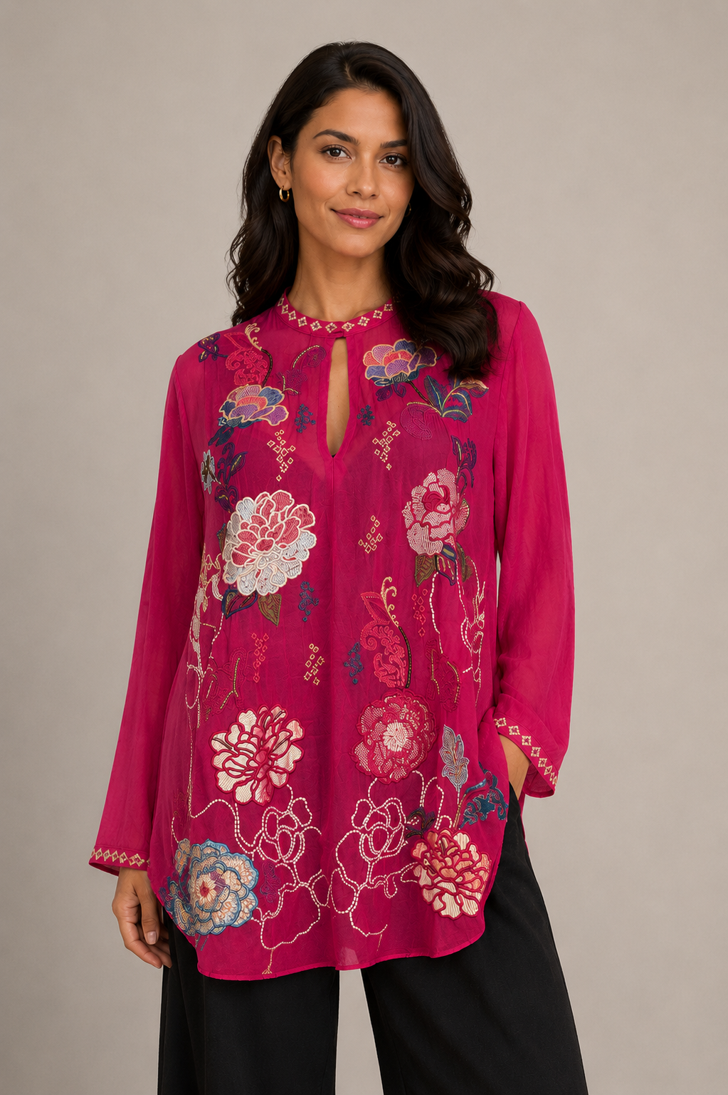 Johnny Was - Marcia Blouse - Alondra - last one