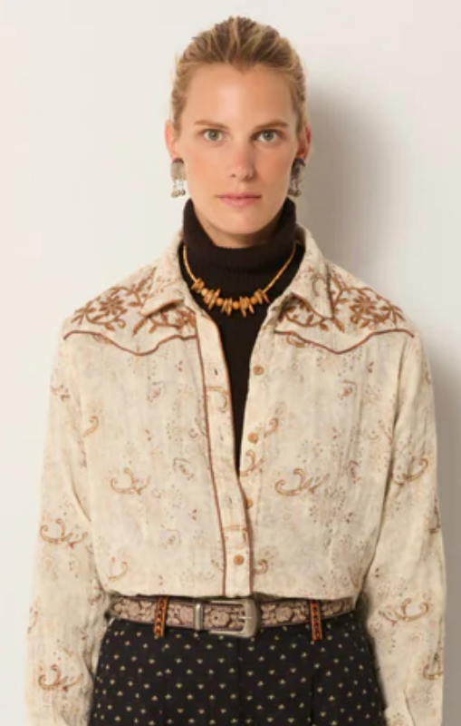 Jolene golden cowboy blouse maison hotel princess bazaar