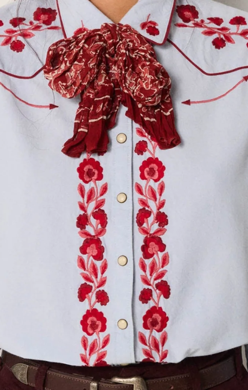 Jose Ranch blue vera cruz blouse maison hotel princess bazaar