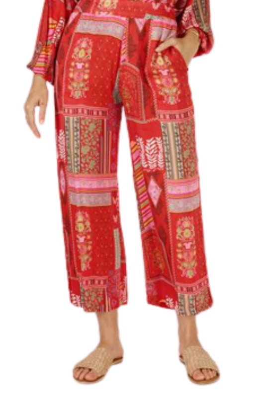 Khari pant red ruby yaya princess bazaar