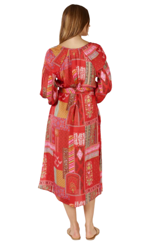 Khari maxi red rubyyaya princessbazaar