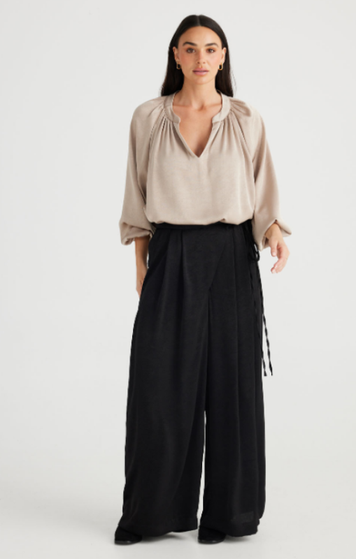 Brave + True - LAINEY PANT - BLACK - BT24074-1 - last one