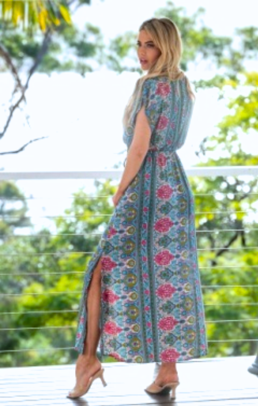 LDR-15-Ash Ashanti short sleeve dress cienna princess bazaar