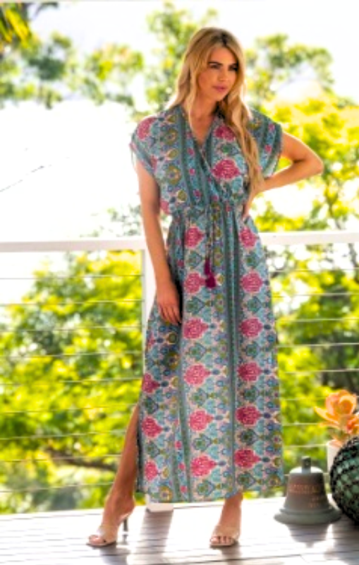 LDR-15-Ash Ashanti short sleeve dress cienna princess bazaar