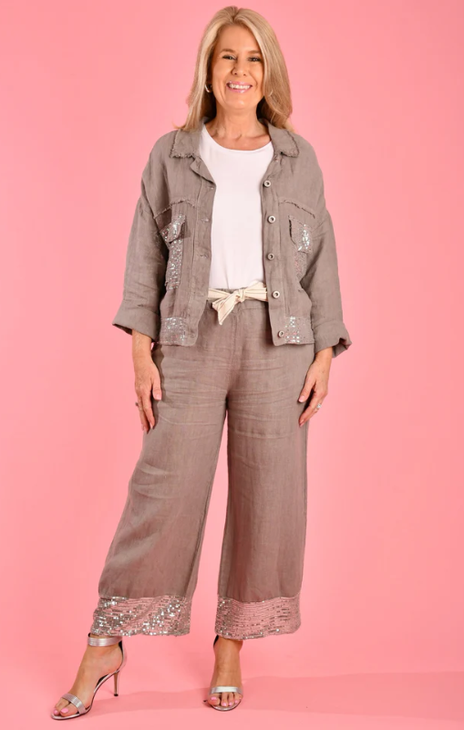 LaSofia-BELTEDSEQUINBOTTOMPANTS-TAUPE-VLSP490_23240_princessbazaar1