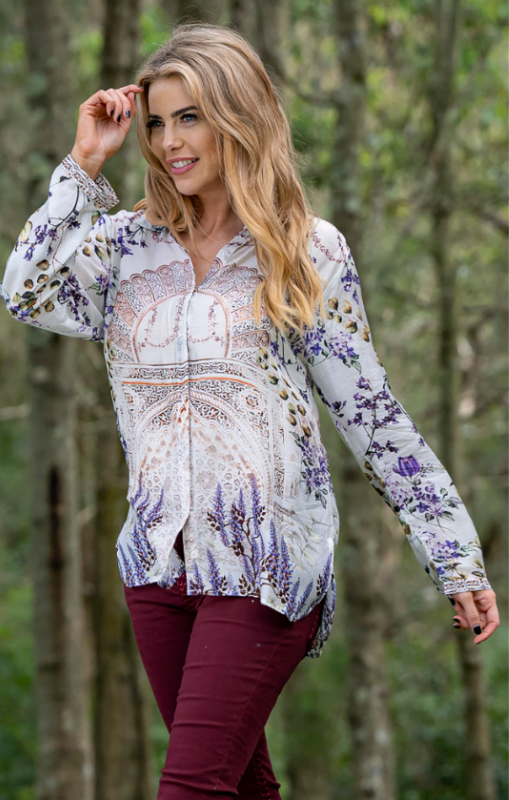 Cienna - Lavender Shirt - last one