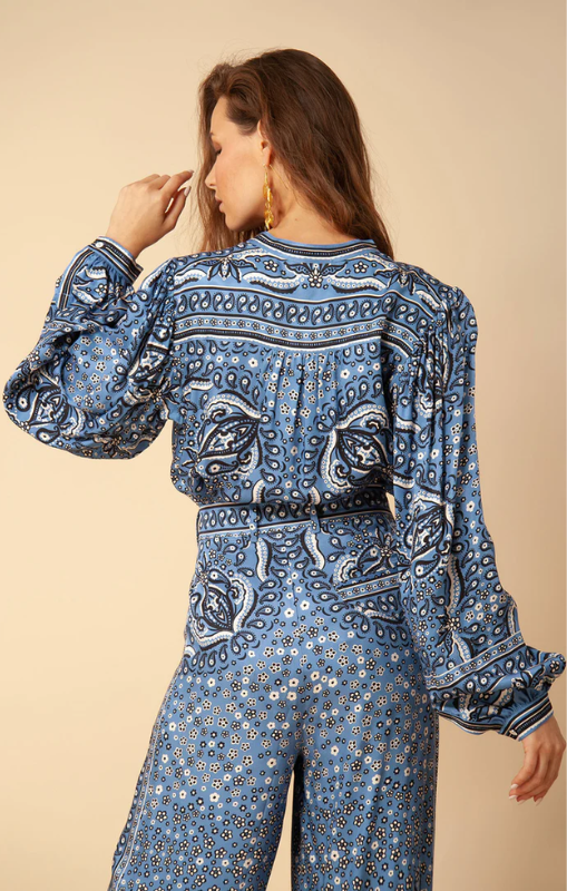 Hale Bob - Leya Twill Pant - Blue - 35WW5020