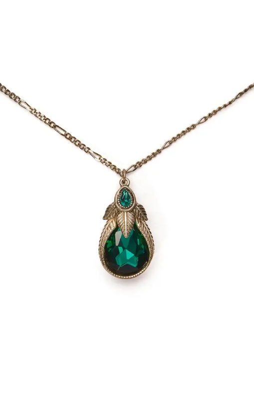 Lovett_Co-EmeraldGreenArtNouveauNecklace-PalmLeafPendant-11823princessbazaar1