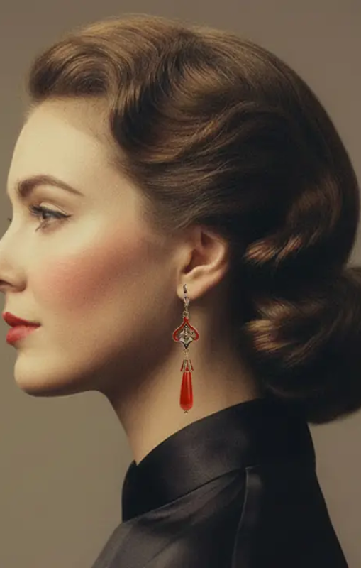 Lovett_Co-VintageStyleRedAgateEarrings-NaturalStoneLongDropEarrings-11850princessbazaar1