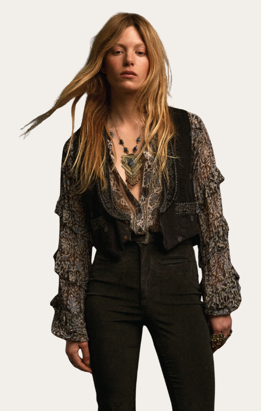 Lupito Vest charro black Tequila maison hotel princess bazaar