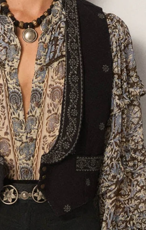 Lupito Vest charro black Tequila maison hotel princess bazaar